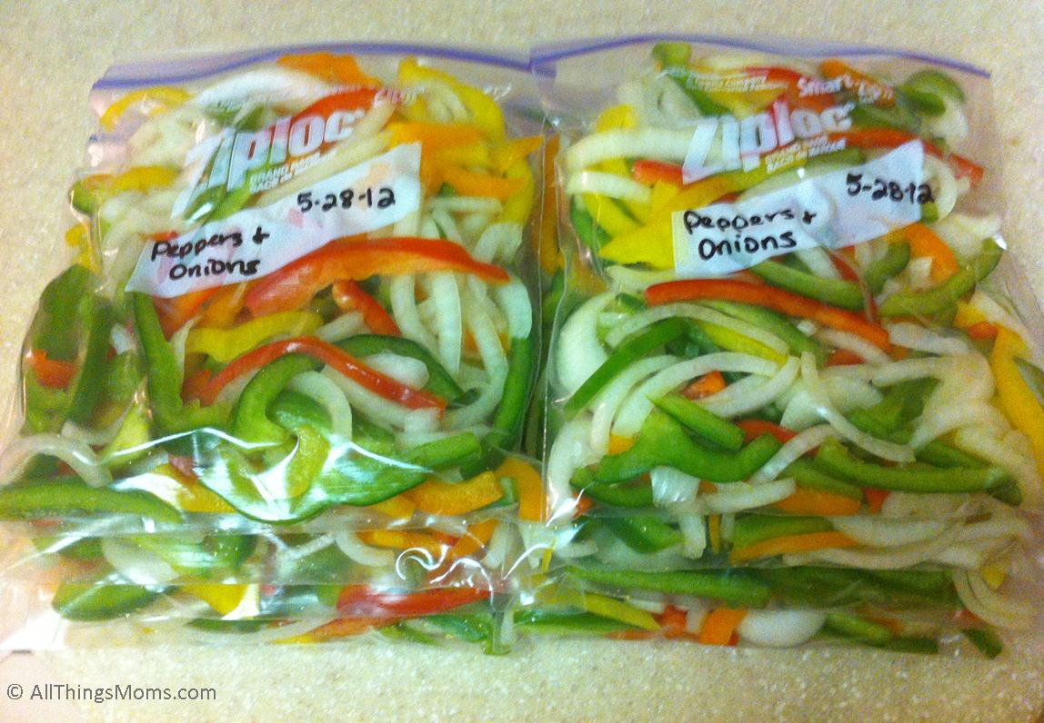 Freezing Peppers And Onions All Things Moms