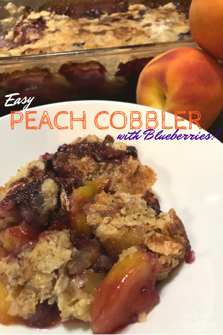Serve up some of this delicious and easy peach cobbler this summer!