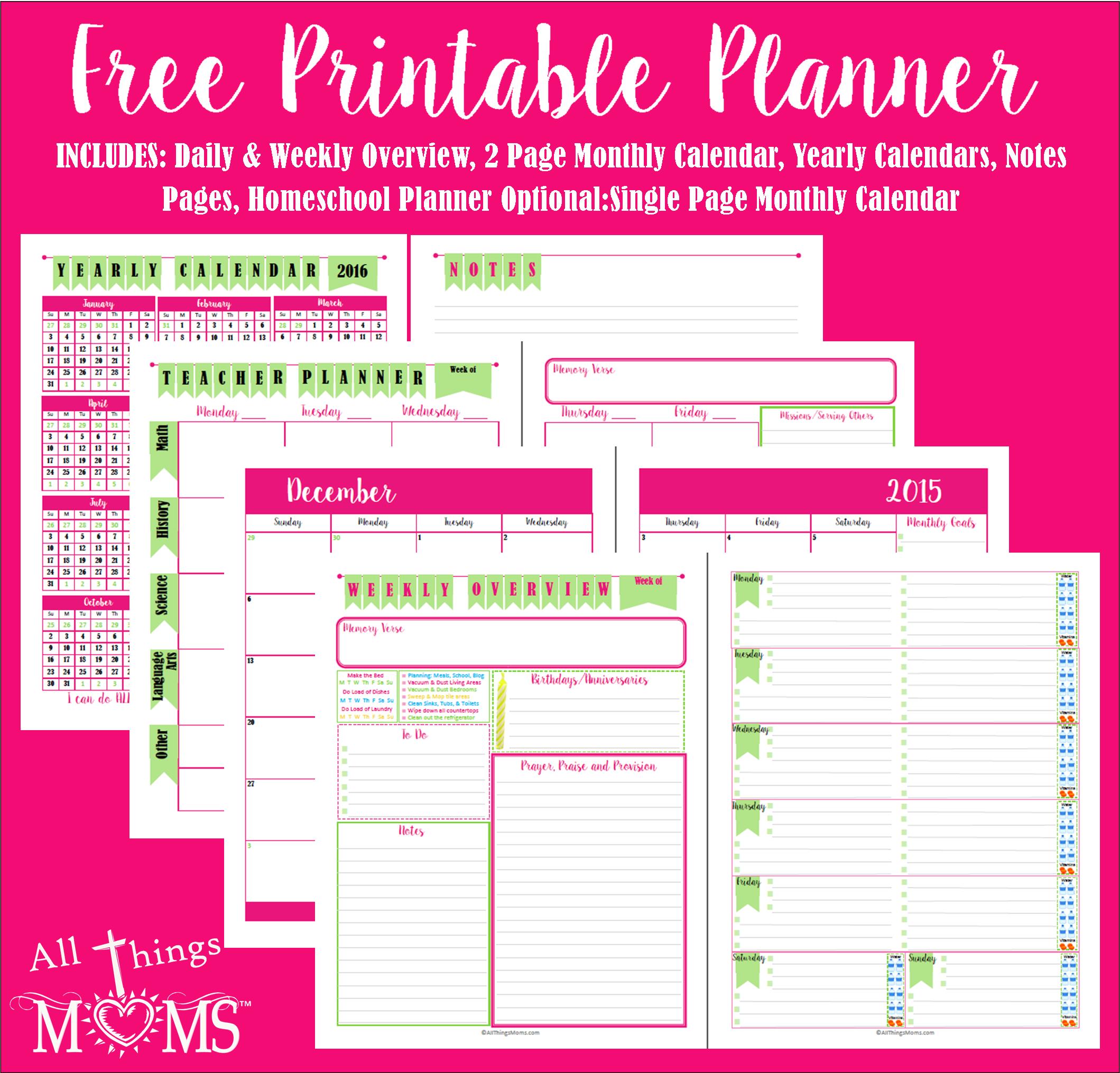 Free Printable Planner Pages 2023 - Printable World Holiday